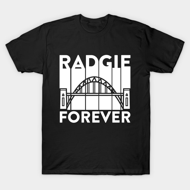 Radgie Forever | Newcastle Geordie Toon Army T-Shirt by Rixta Tees